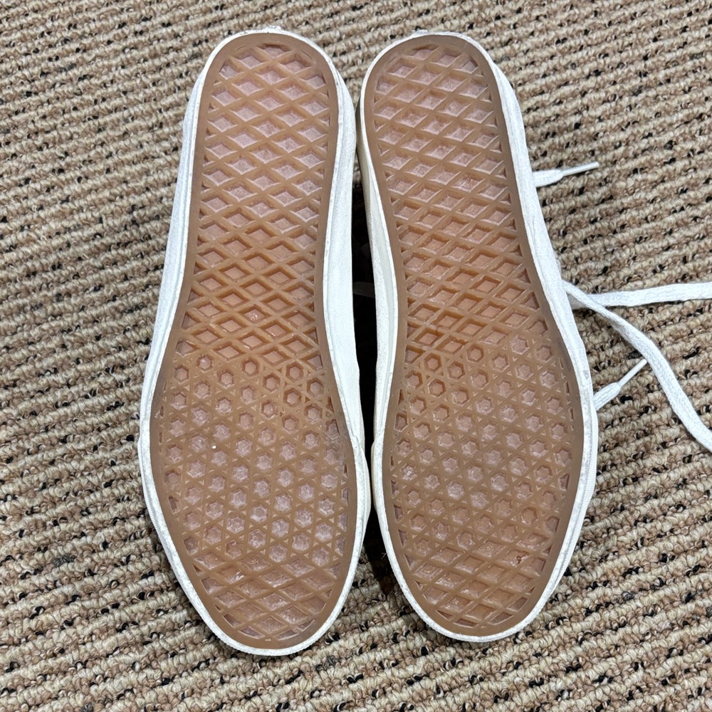 Vans Beige High-Top Sneakers with White Accents - Picture 3 of 5